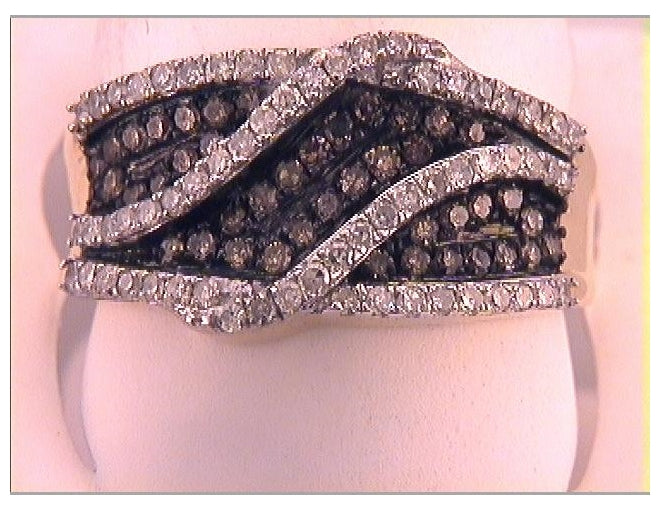 10kt Yellow Gold 3/4ct. Diamond Fashion Brown Ring