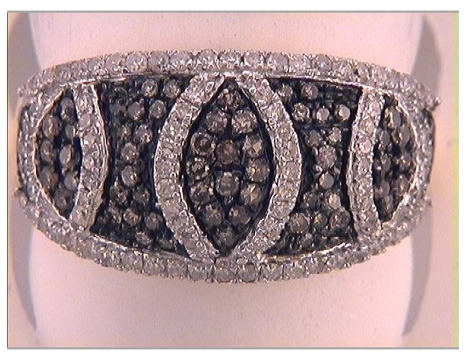 10kt Yellow Gold 3/4ctw Diamond Fashion Brown Ring