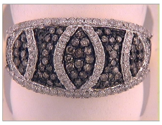 10kt Yellow Gold 3/4ctw Diamond Fashion Brown Ring