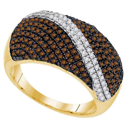 10kt Yellow Gold 1 Cttw Diamond Brown Ring