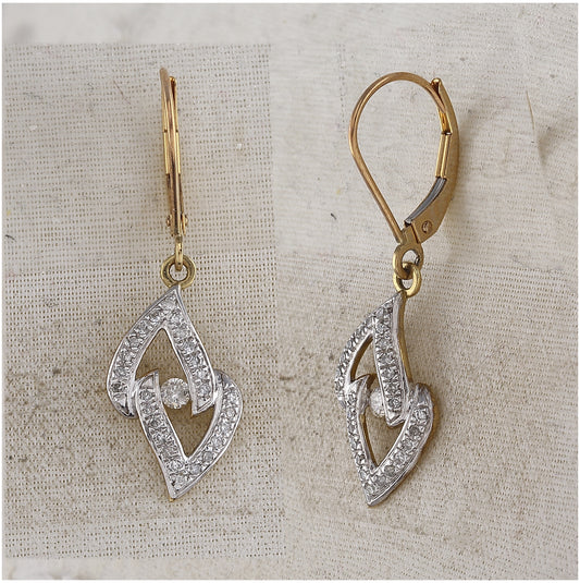 10kt Yellow Gold 1/3ctw Diamond Fashion Earring