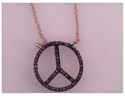 10kt Rose Gold 1/6ctw Diamond Micro-pave Necklace