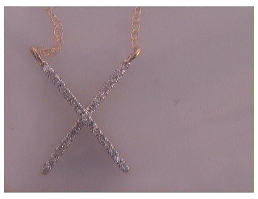 10kt Yellow Gold 1/10ctw Diamond Fashion Necklace