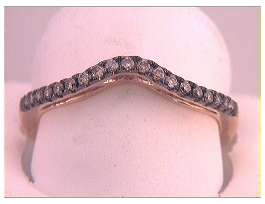 14kt Rose Gold 1/4ctw Diamond Cognac Natural Gift Ring