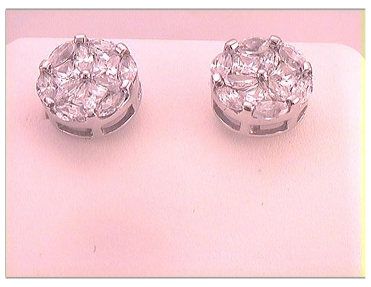 14kt White Gold 1 1/2ctw Diamond Fashion Earring