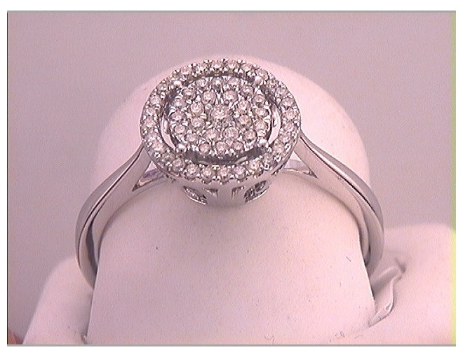 14kt White Gold 1/4ct. Diamond Fashion Ring