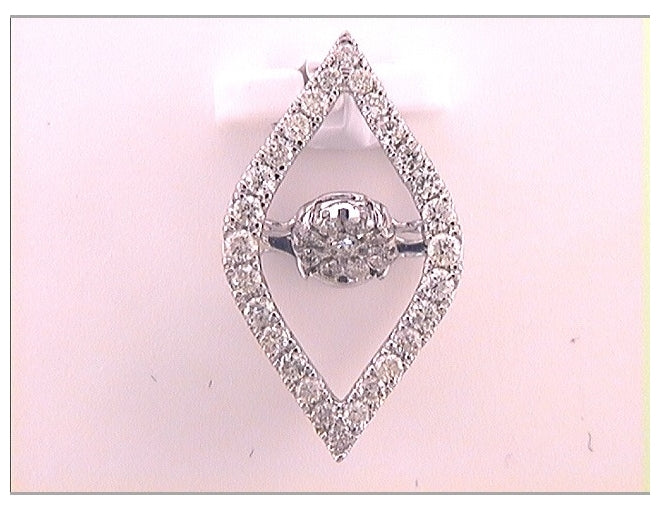 10kt White Gold 1/4ctw Diamond Fashion Pendant