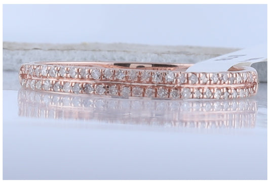 10kt Rose Gold 1/6ctw Diamond Fashion Band