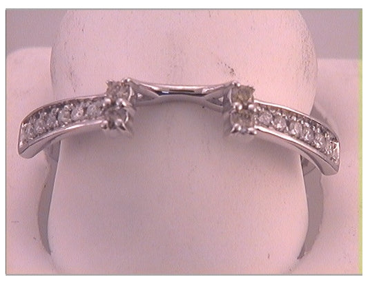 14kt White Gold 1/5ctw Diamond Brown Enhancer