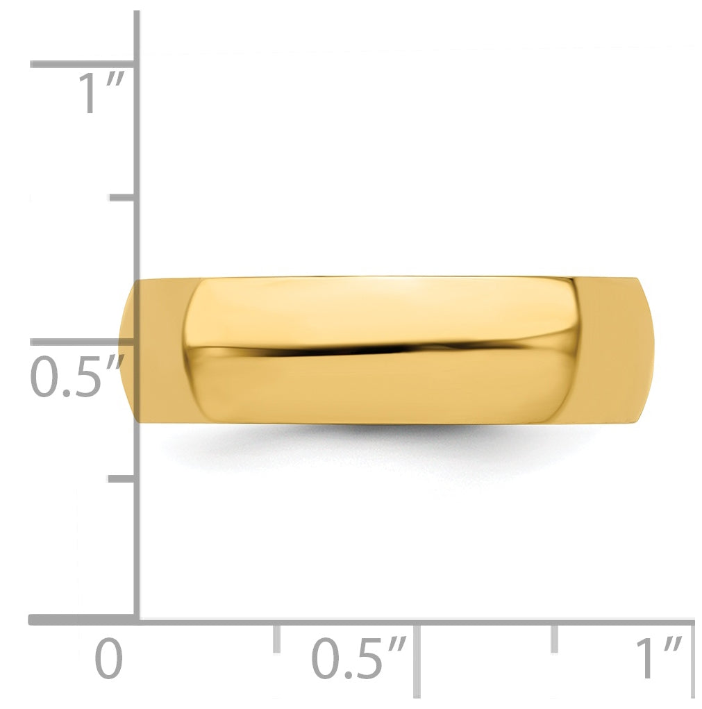 14k Yellow Or White Gold Or Platinum Half Round Wedding Band