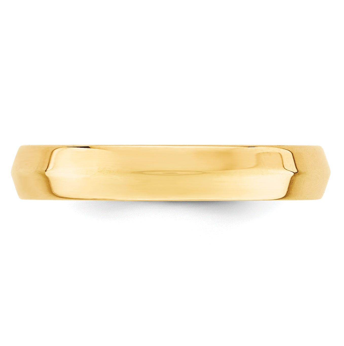 14k Yellow Gold 2.5mm Knife Edge Comfort Fit Wedding Band Size 4