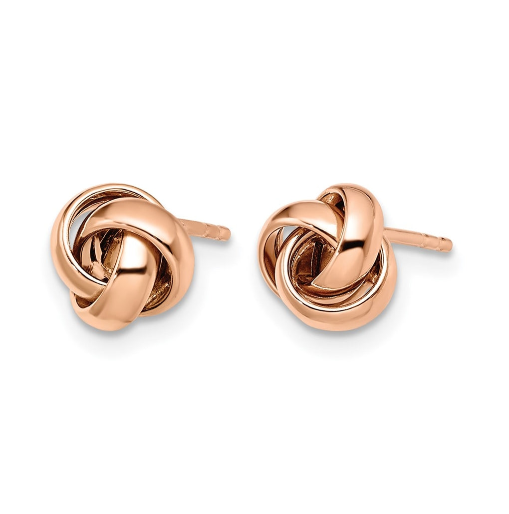 Leslie's 14K Rose Gold Polished Post Earrings – Elegant Jewelry Gift for Birthday, Anniversary, Engagement, Wedding