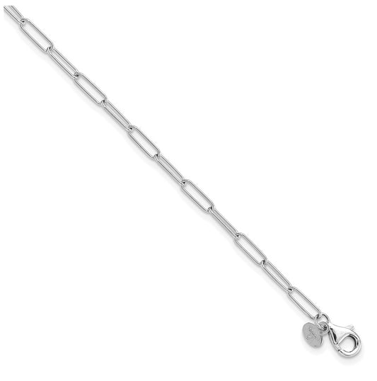 14K White Gold Polished Fancy Link Bracelet