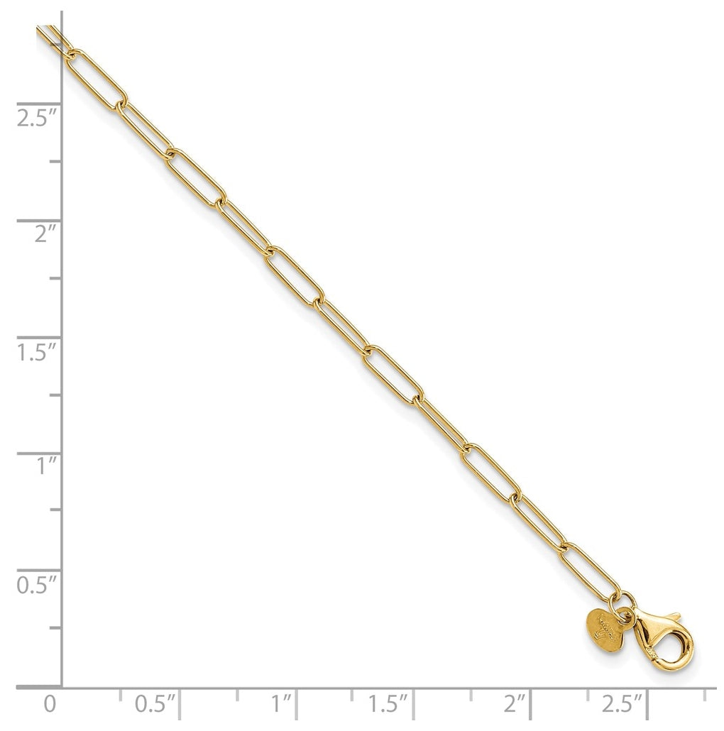 14k Yellow Gold Polished Fancy Link Bracelet