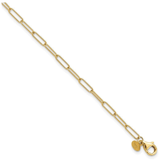 14k Yellow Gold Polished Fancy Link Bracelet