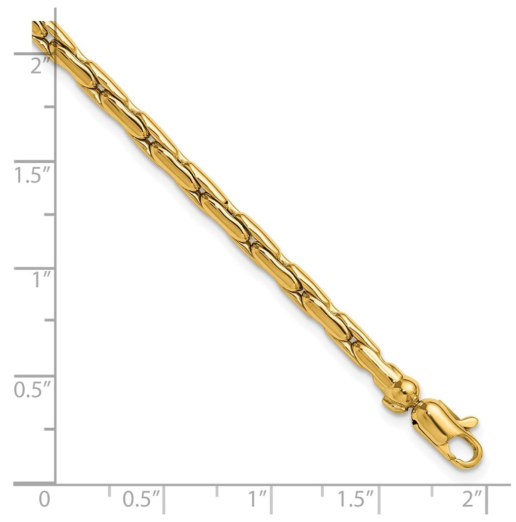 14k Yellow Gold Polished Fancy Link Bracelet