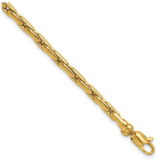 14k Yellow Gold Polished Fancy Link Bracelet