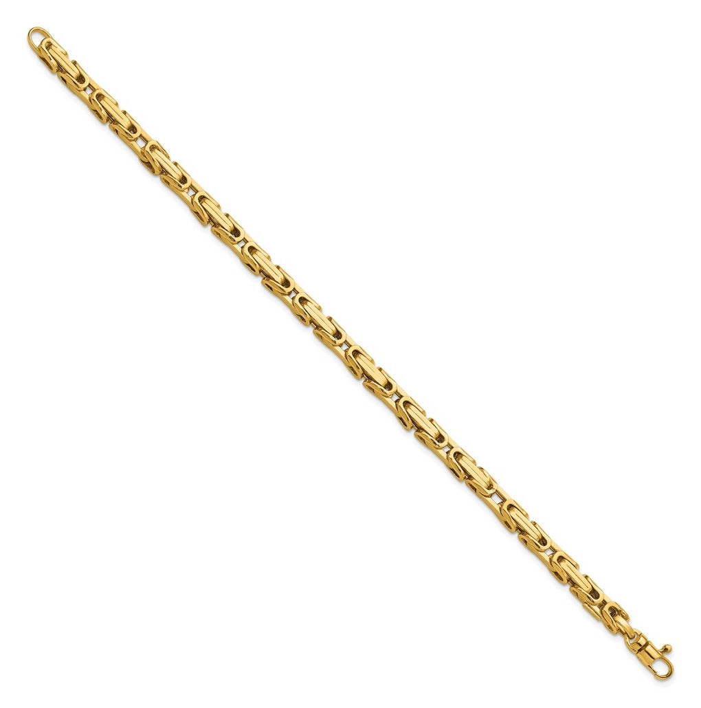 14k Yellow Gold Polished Fancy Link Bracelet