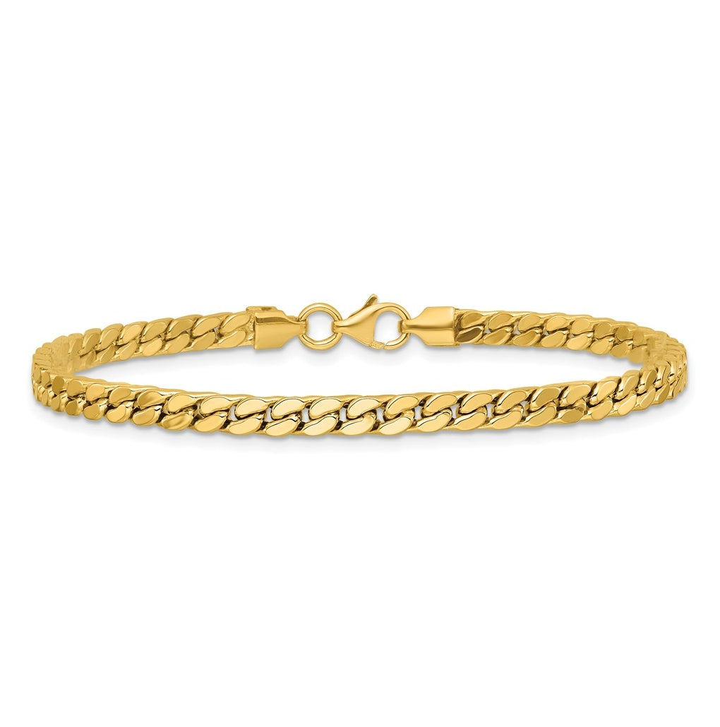 14k Yellow Gold Polished Fancy Link Bracelet