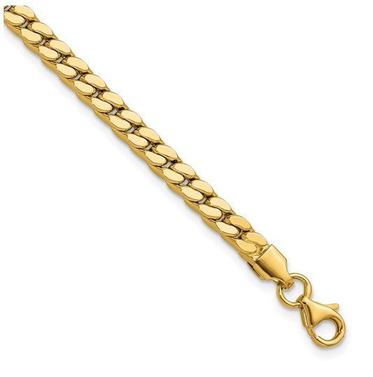 14k Yellow Gold Polished Fancy Link Bracelet