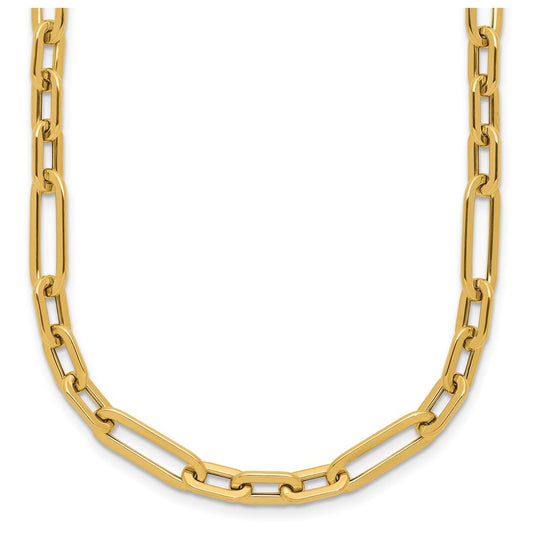 14k Yellow Gold Polished Fancy Link Necklace