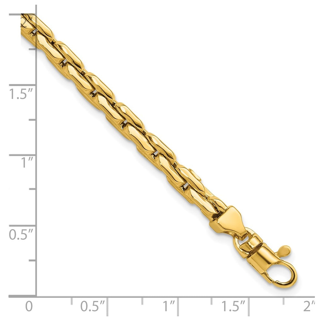 14k Yellow Gold Polished Fancy Link Bracelet