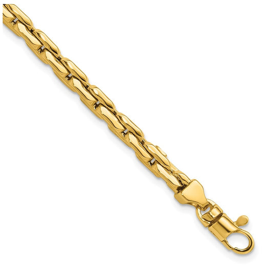 14k Yellow Gold Polished Fancy Link Bracelet