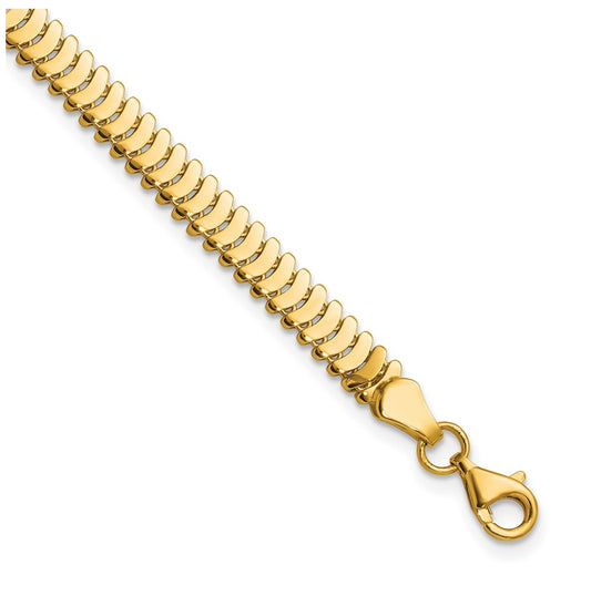 14k Yellow Gold Polished Fancy Link Bracelet
