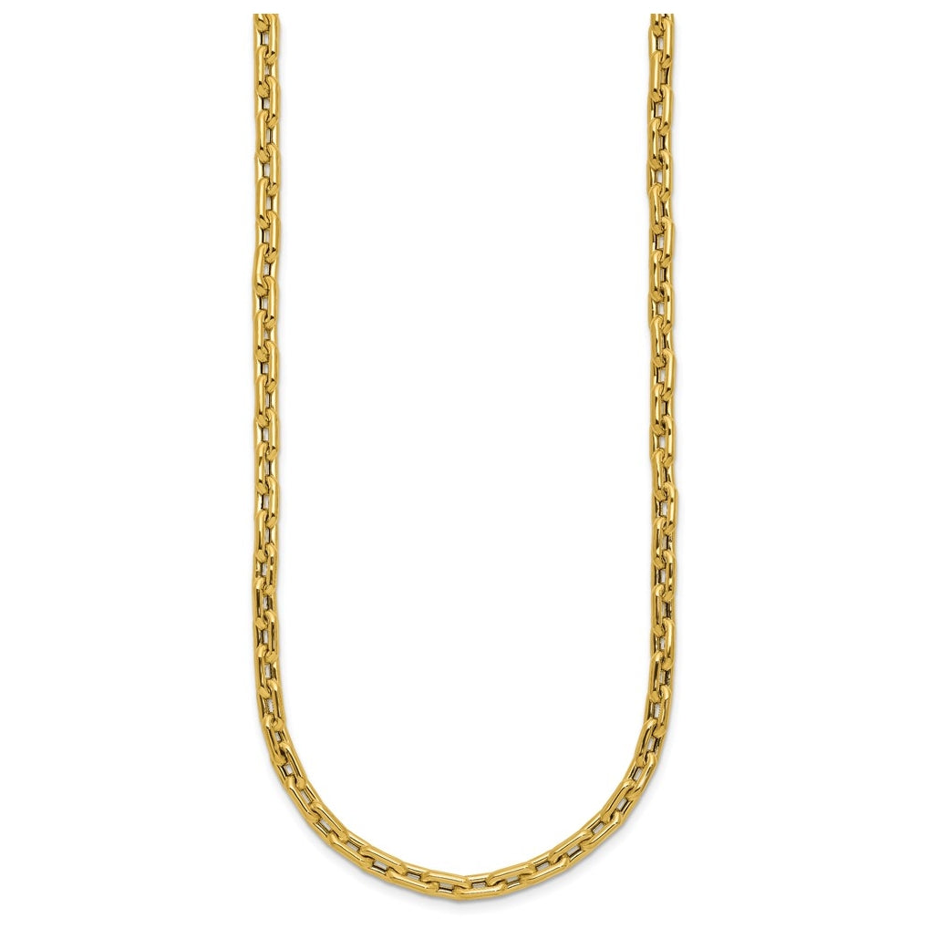 14k Yellow Gold Polished Fancy Link Necklace