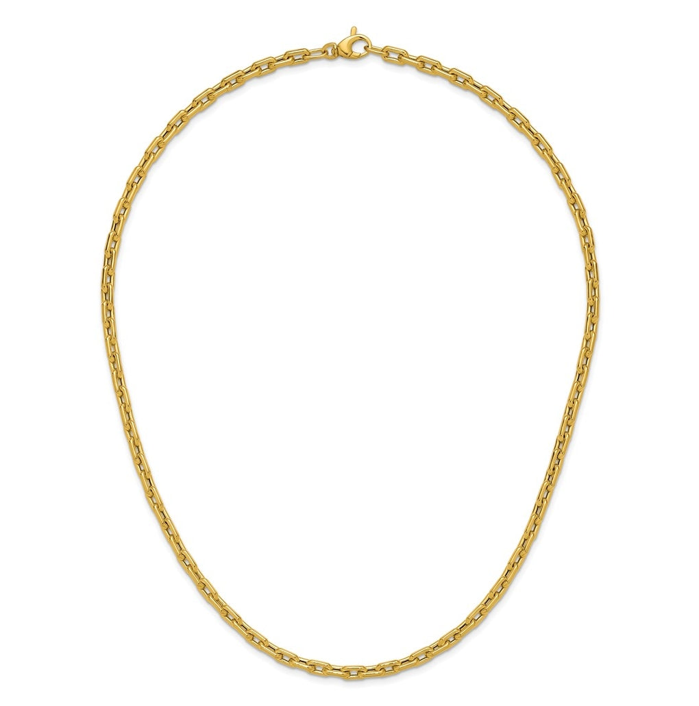 14k Yellow Gold Polished Fancy Link Necklace