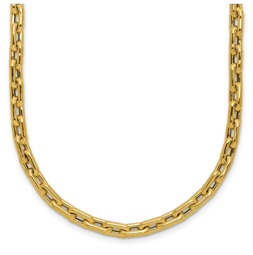 14k Yellow Gold Polished Fancy Link Necklace