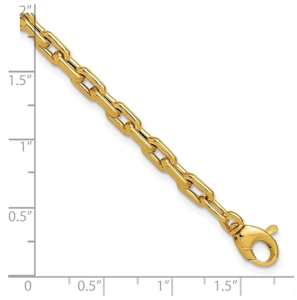 14k Yellow Gold Polished Fancy Link Bracelet