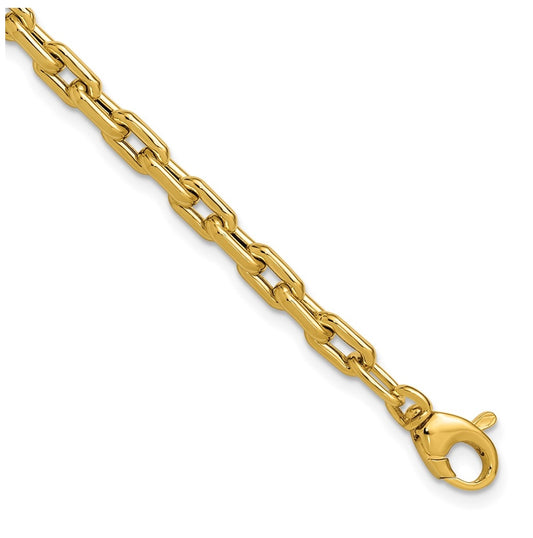 14k Yellow Gold Polished Fancy Link Bracelet