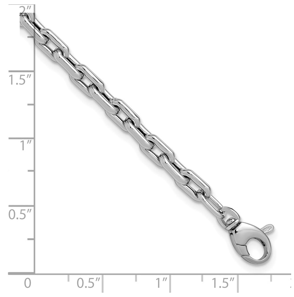 14K White Gold Polished Fancy Link Bracelet