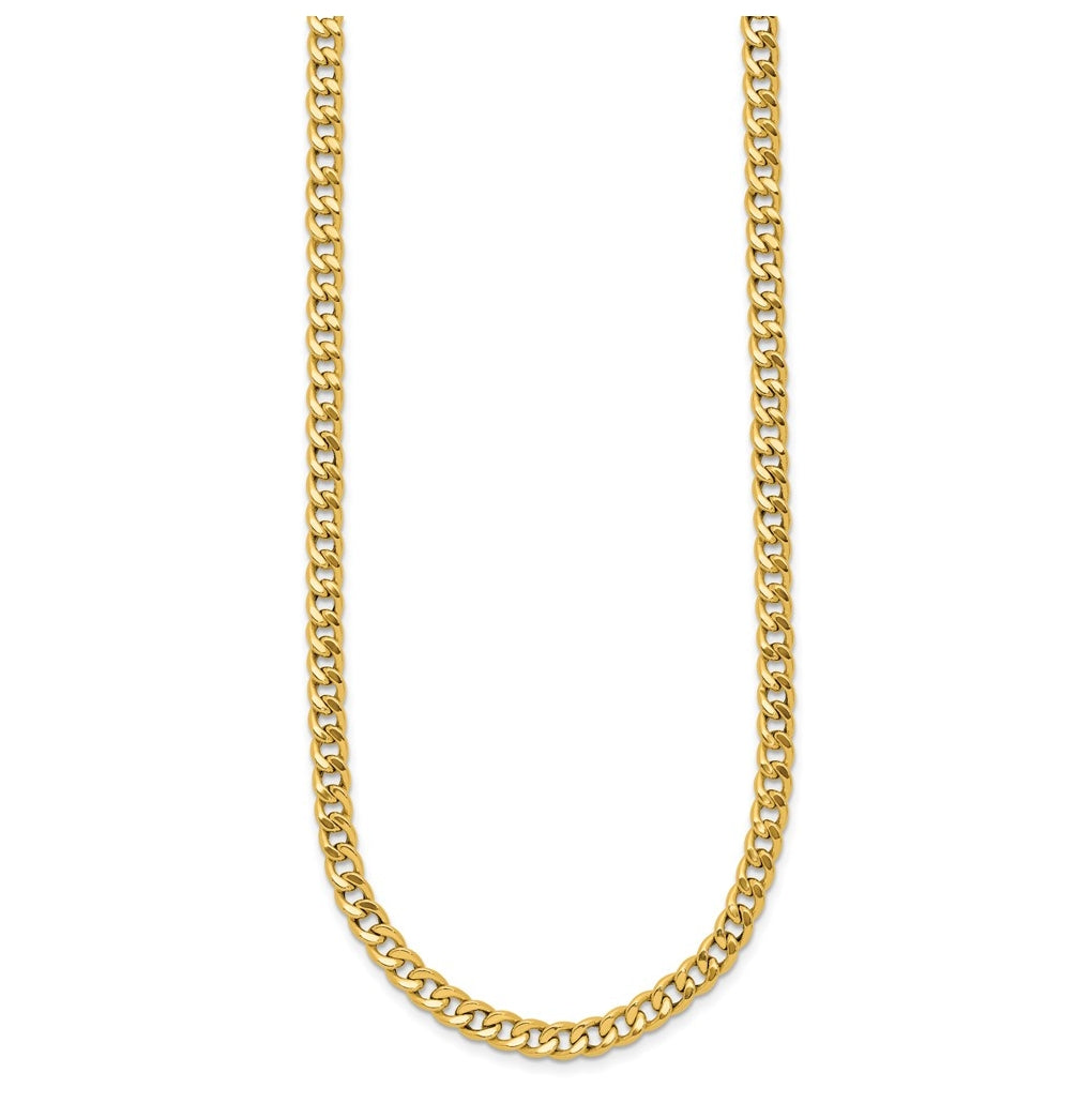 14k Yellow Gold Polished Fancy Link Necklace