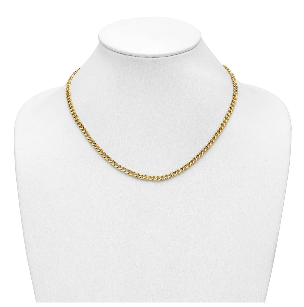 14k Yellow Gold Polished Fancy Link Necklace