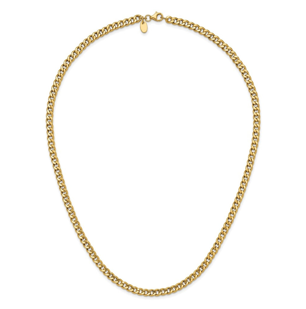 14k Yellow Gold Polished Fancy Link Necklace