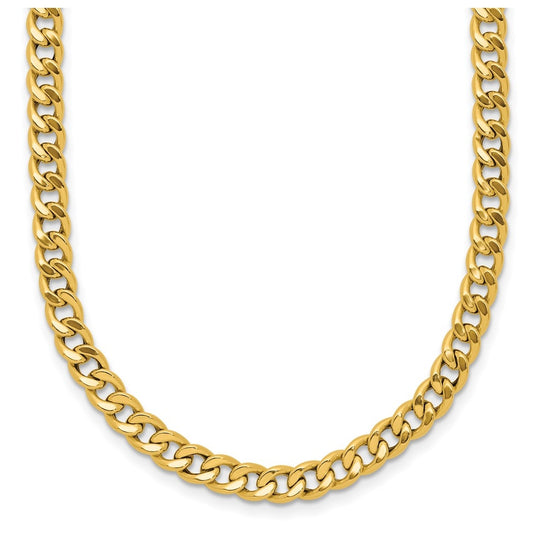 14k Yellow Gold Polished Fancy Link Necklace