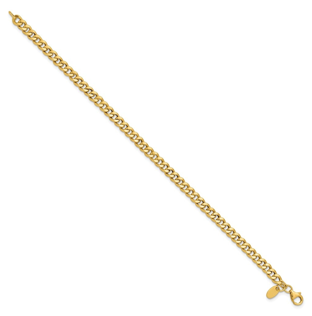 14k Yellow Gold Polished Fancy Link Bracelet