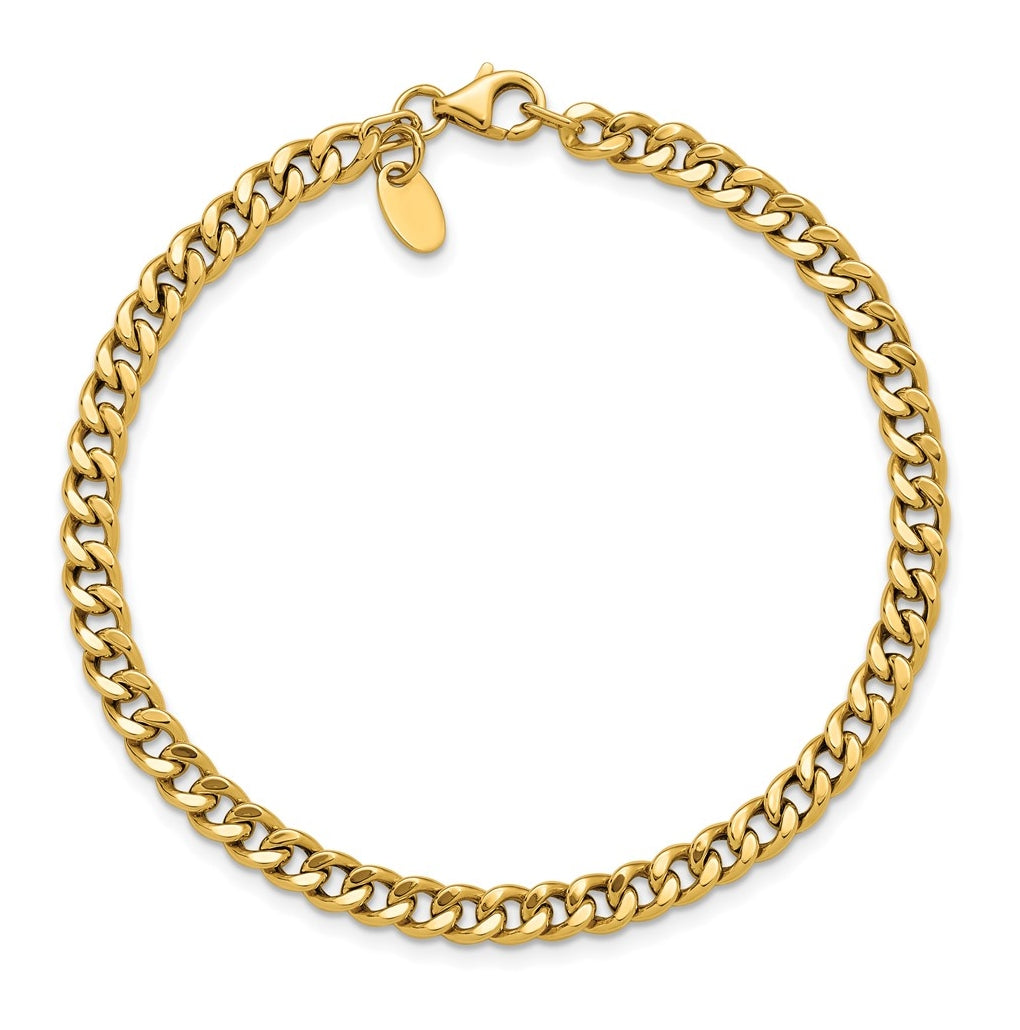14k Yellow Gold Polished Fancy Link Bracelet