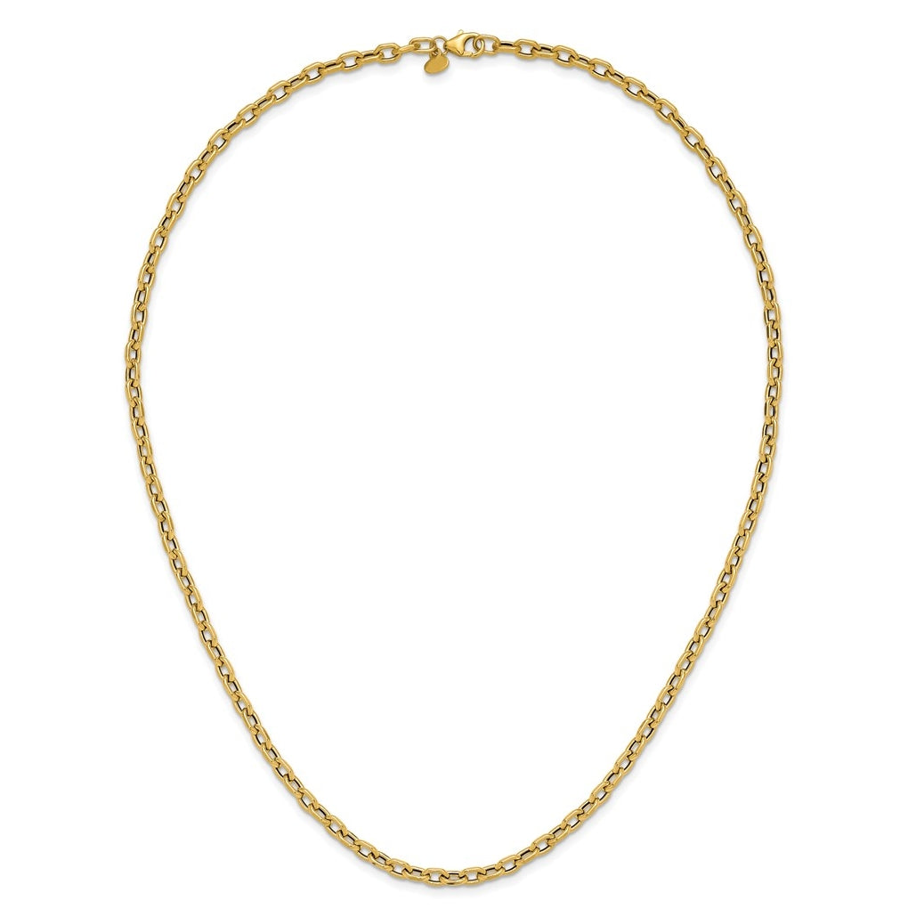 14k Yellow Gold Polished Fancy Link Necklace