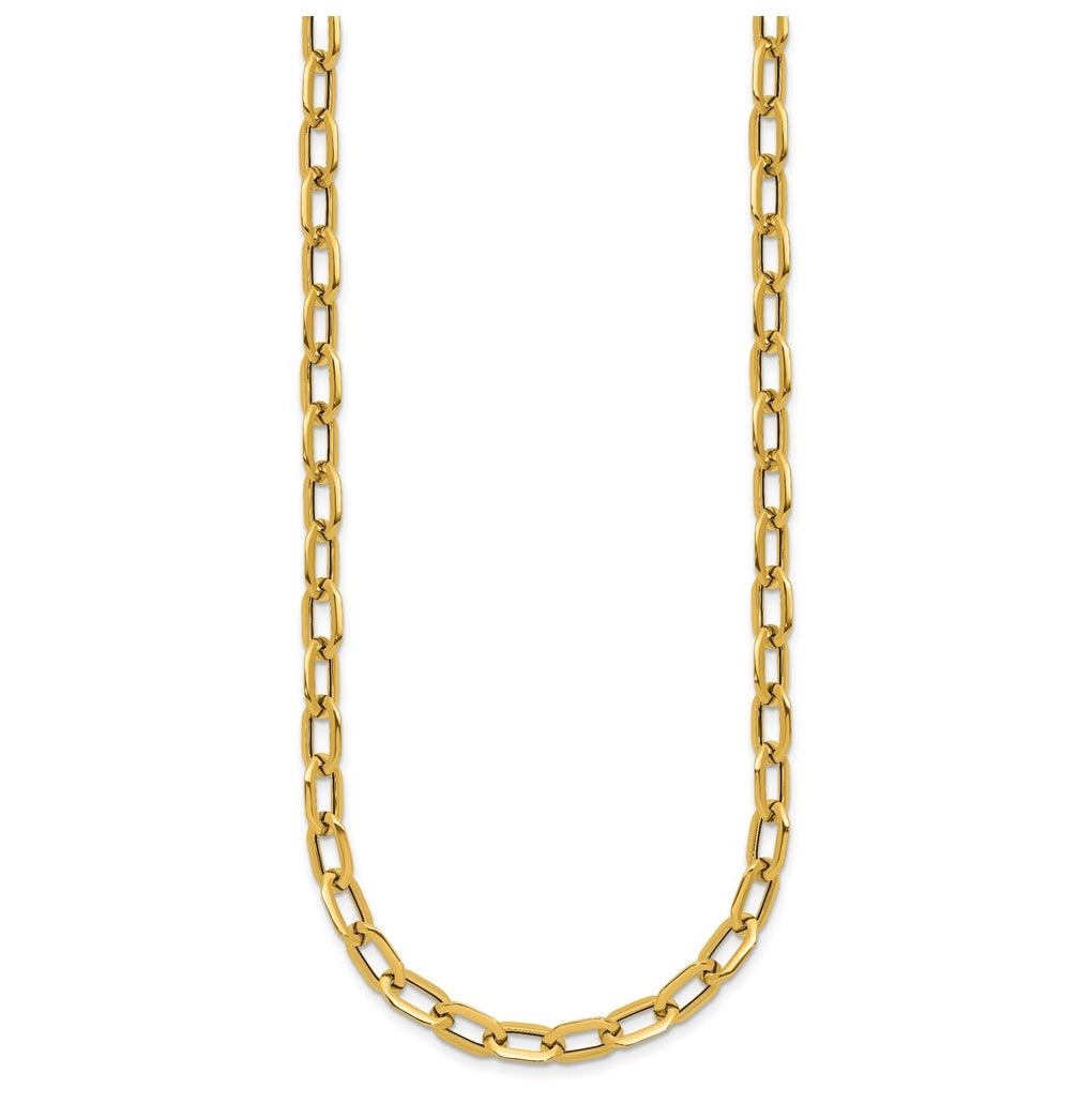 14k Yellow Gold Polished Fancy Link Necklace