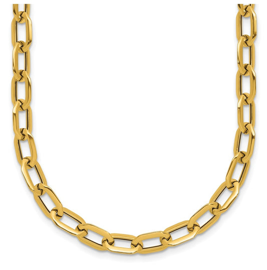 14k Yellow Gold Polished Fancy Link Necklace