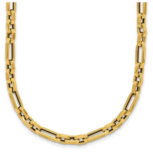 14k Yellow Gold Polished Fancy Link Necklace