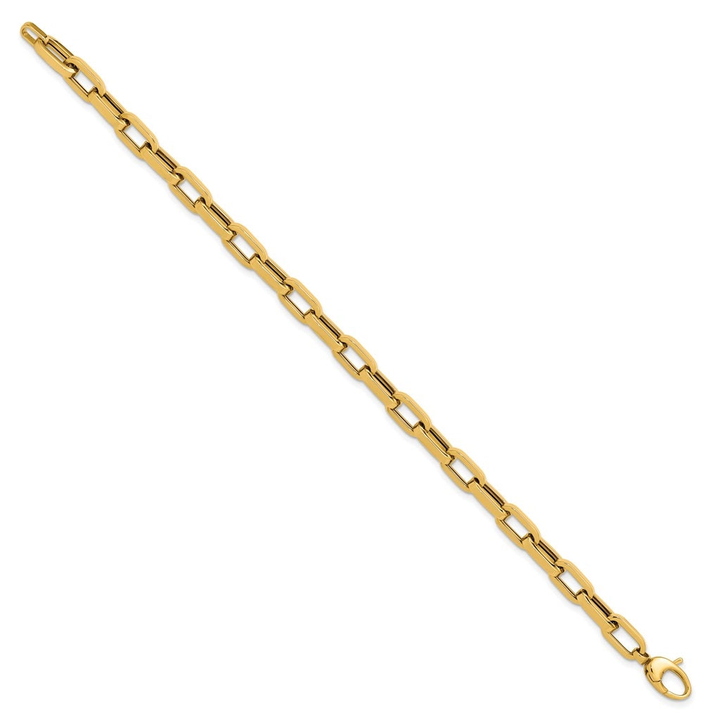 14k Yellow Gold Polished Fancy Link Bracelet