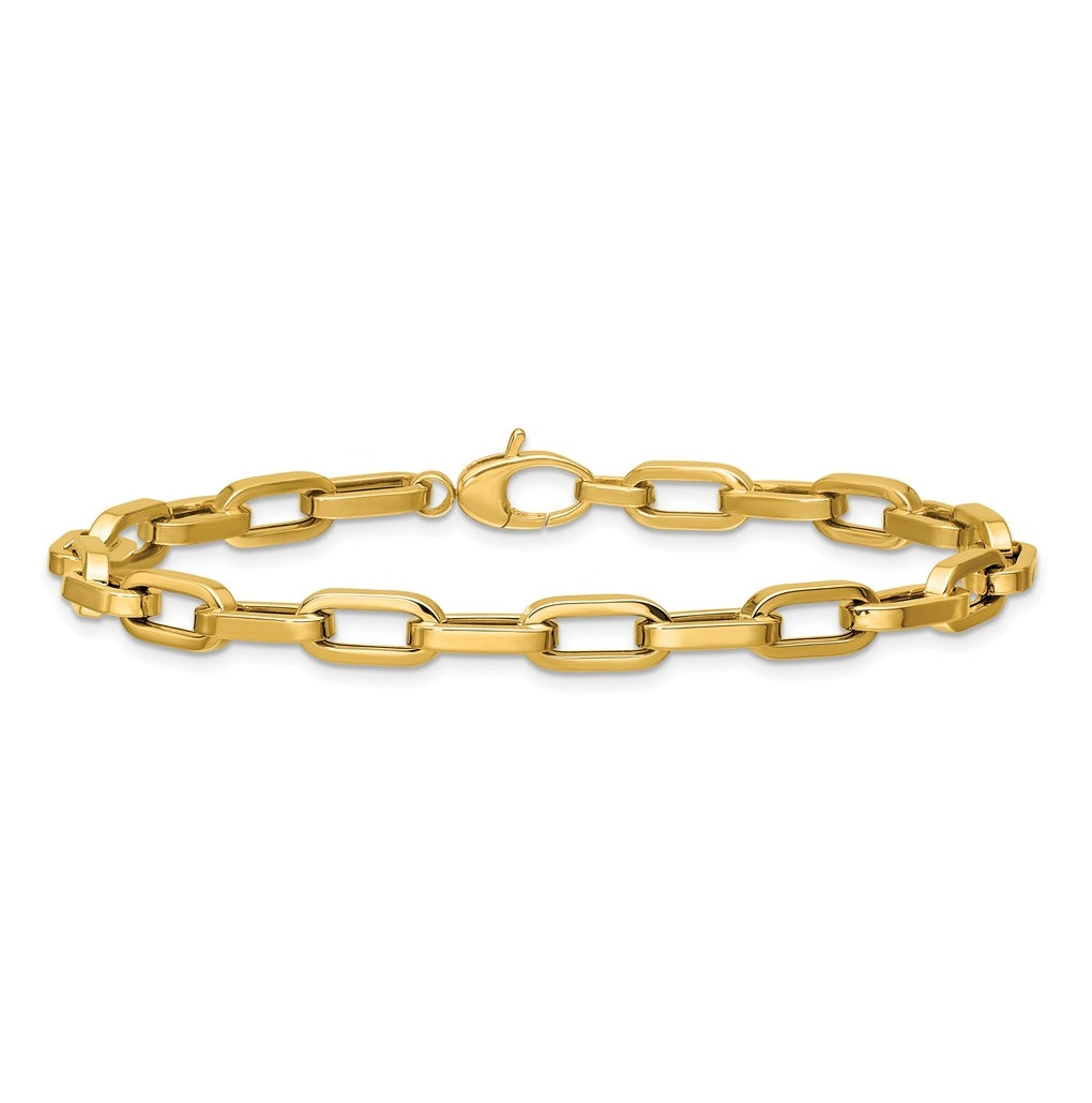 14k Yellow Gold Polished Fancy Link Bracelet