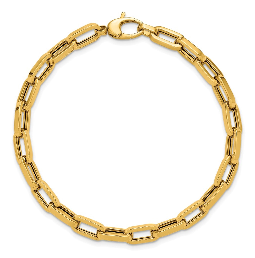14k Yellow Gold Polished Fancy Link Bracelet