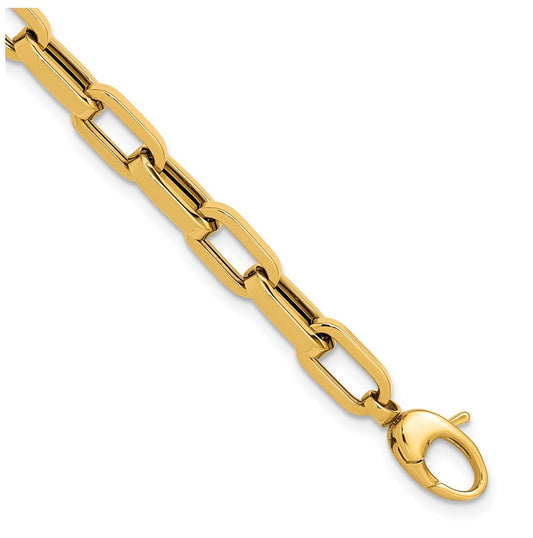 14k Yellow Gold Polished Fancy Link Bracelet