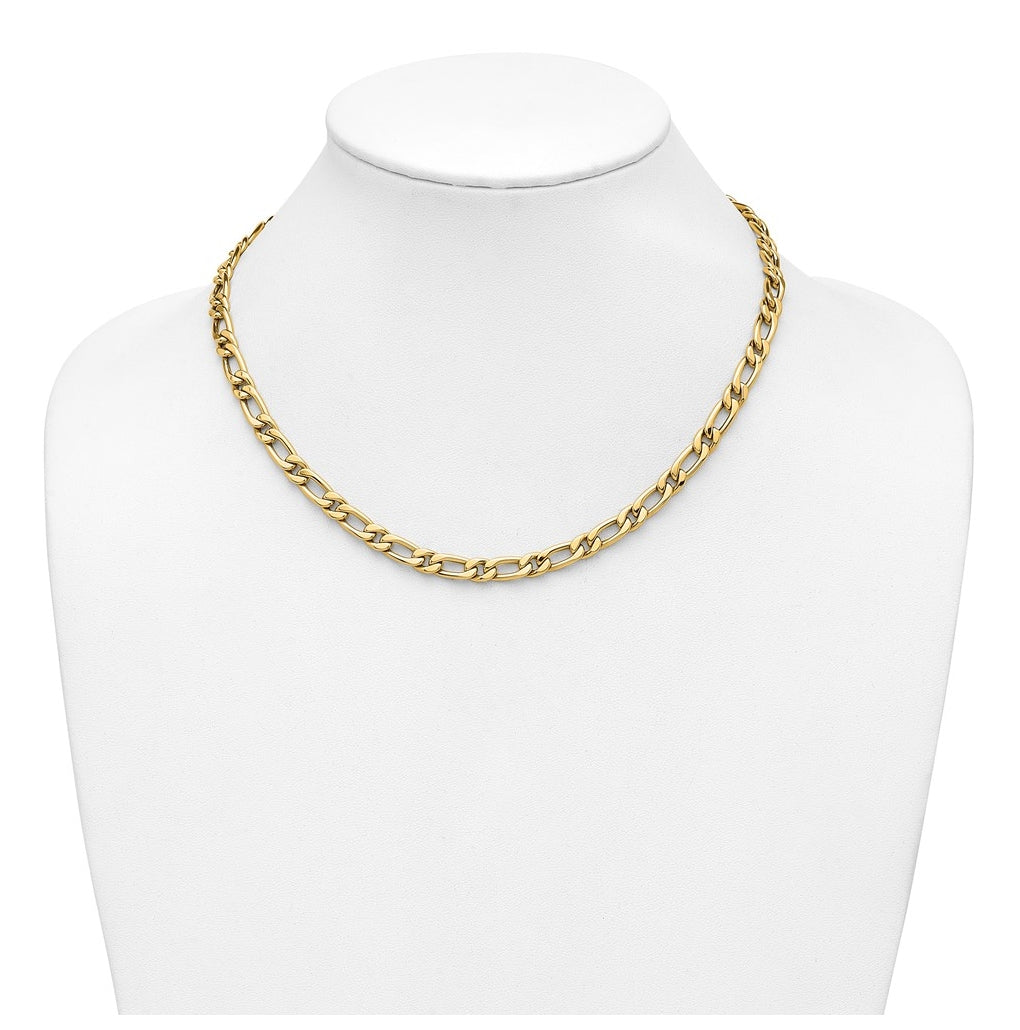14k Yellow Gold Polished Fancy Link Necklace