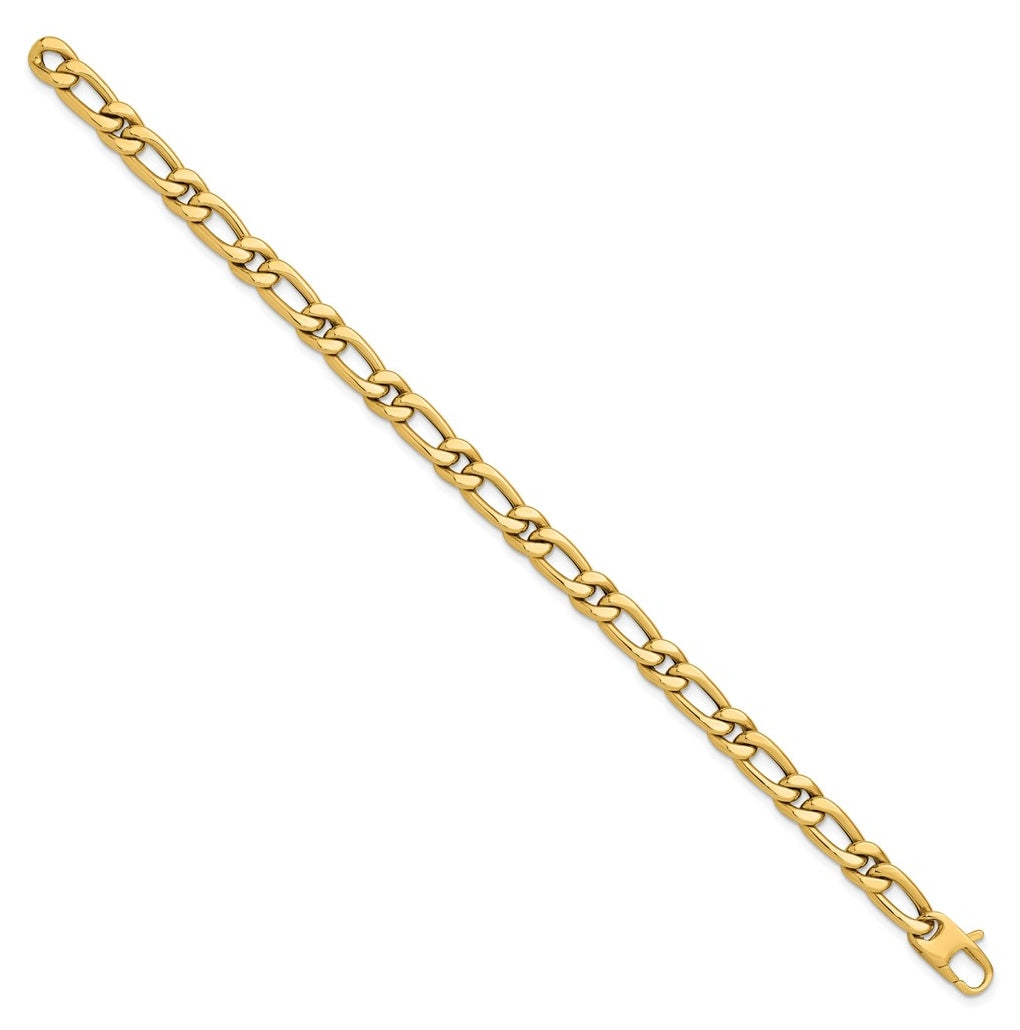 14k Yellow Gold Polished Fancy Link Bracelet